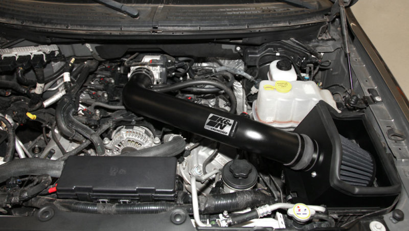 Ford F150 Performance Air Intake - K&N Engineering - Blackhawk Induction - Black - `11-`12